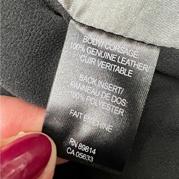 Stella Carakasi Asymmetrical Cut Away Leather Zip Vest Size Medium NEW - Picture 6 of 15